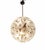 Not Yet Made - Made To Order Sputnik Pendant Light with 51 Flowers in Clear Glass and Burnished Brass from Justfurnituress SRL For Sale - Image 5 of 10