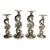 MCM Andrea by Sadek Silverplate Seahorse Candlestick Holders - A 4 Piece Set For Sale