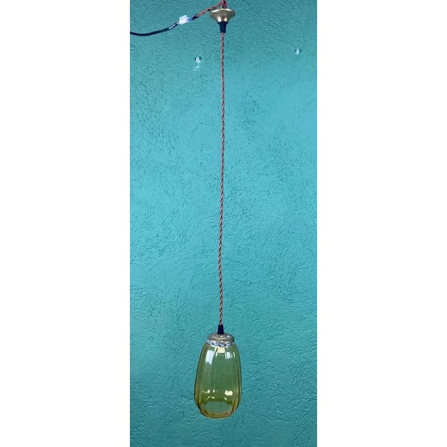 Beige Small Beige Crystal Lamp, 1960s For Sale - Image 8 of 11