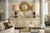Offering a pair of vintage Neoclassical solid mahogany and brass table lamps made by Bombay Co. with vintage shades...