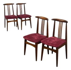 Polish Dining Chairs attributed to M. Zielinski, 1960s, Set of 5