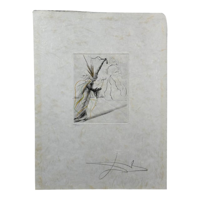1960s Dali the Magicians l'Illusionist Hand Signed Numbered Etching Surreal Art For Sale