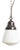 Vintage Art Deco Church Opaline Milk Glass Pendant Light, 1940s For Sale