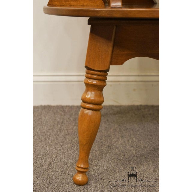 Ethan Allen Baumritter Heirloom Nutmeg 28" Round Rotating Drum / End