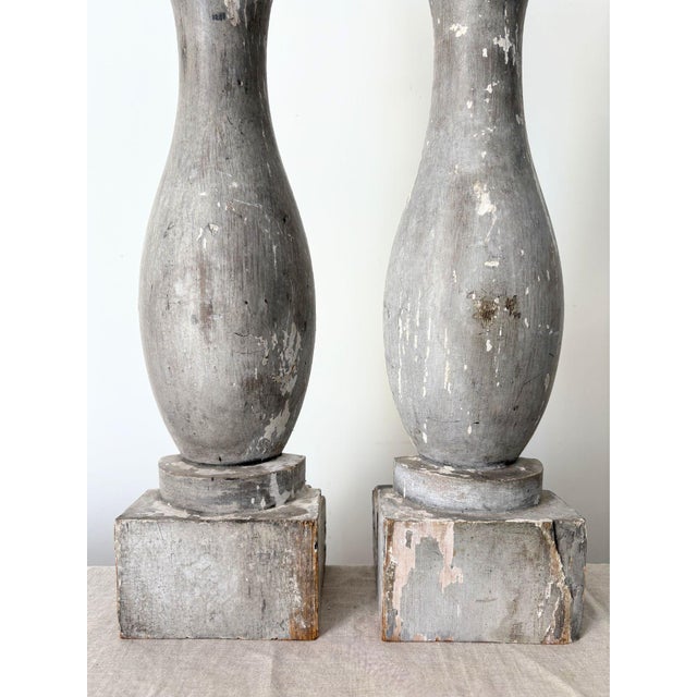 1950s Grey Balustrade Lamps, France, 1950s, Set of 2 For Sale - Image 5 of 10