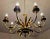 Hollywood Regency Golden Chandelier, 1970s For Sale - Image 12 of 13