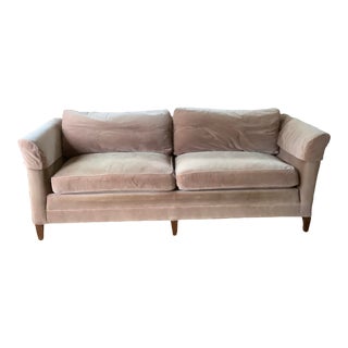 Vintage Stickley Velvet Couch For Sale