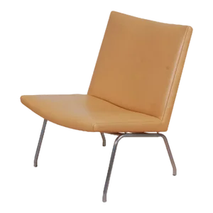 Ap-40 Leather Lounge Chair by Hans J. Wegner