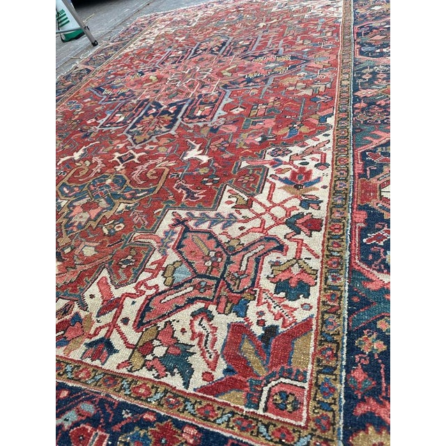 Textile Large Heriz Rug, 1890s For Sale - Image 7 of 18
