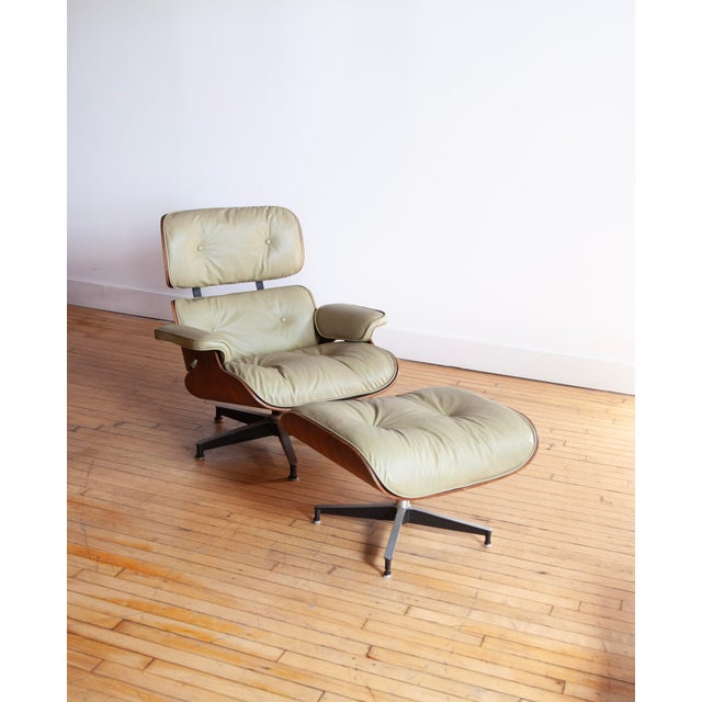 We are pleased to present this sensational Herman Miller Eames Lounge Chair and Ottoman, circa 1963. This chair was...