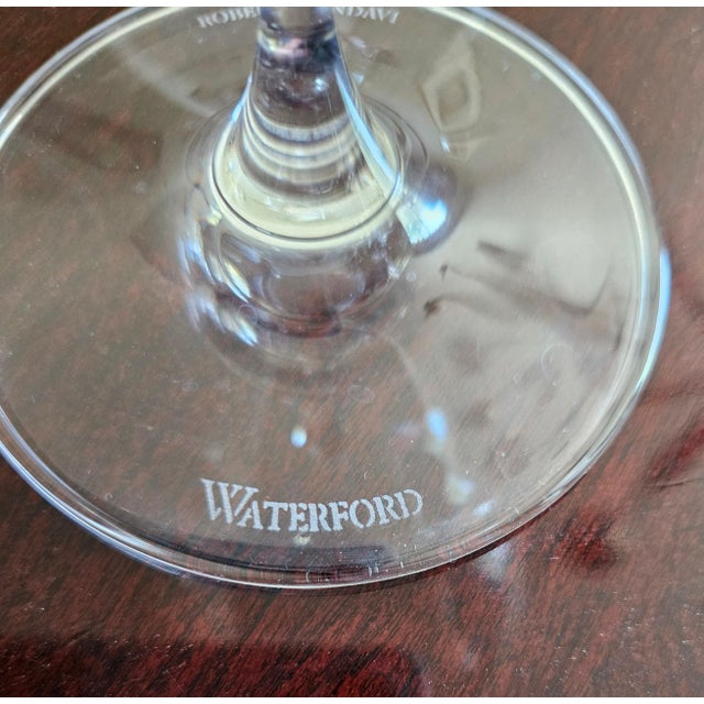 Contemporary Robert Mondavi by Waterford Crystal, Pair of Merlot Wine Glasses For Sale - Image 3 of 4