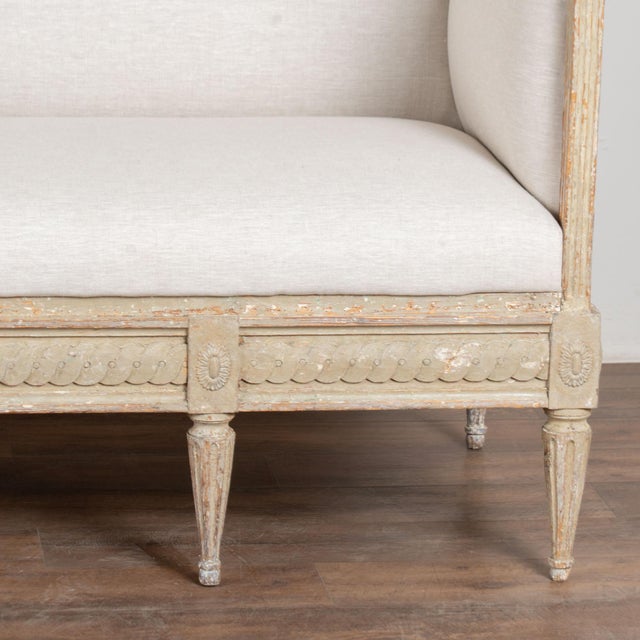 Early 19th Century Swedish Gustavian Pine Bench Settee For Sale - Image 17 of 18