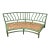 Ficks Reed Hollywood Regency Style Vintage Rattan Sofa For Sale
