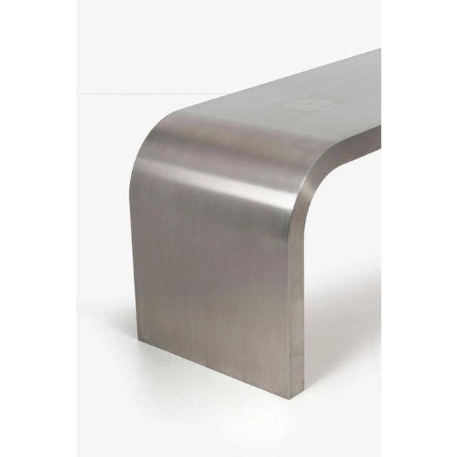 1980s Jay Spectre Custom Console and Pair of Lamps For Sale - Image 4 of 12