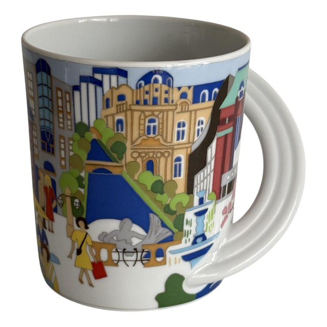 Cupola City Cup Series No. 20 Düsseldorf Mug by G.Müller-Behrendt and Mario Bellini for Rosenthal Studio Line, 1990s For Sale