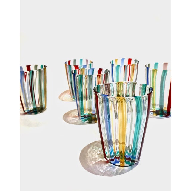 Murano Glasses by Mariana Iskra for Ribes Collectable, 2004, Set of 7 For Sale - Image 6 of 18