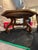 1960s Drexel Esperanto Walnut Octagonal Dining Table and Curule Chairs – 3 Pieces For Sale - Image 10 of 12