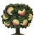 Vintage Fruit Apple Tree Painted French Cast Iron Doorstop For Sale - Image 6 of 9