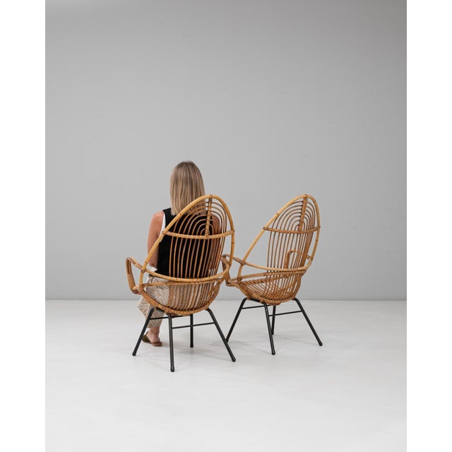 1960s French Bamboo Lounge Chairs - A Pair For Sale In Greensboro - Image 6 of 18