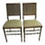1930s Stakmore Folding Chairs Bamboo Cane Back Fabric Seat Set of 2 For Sale