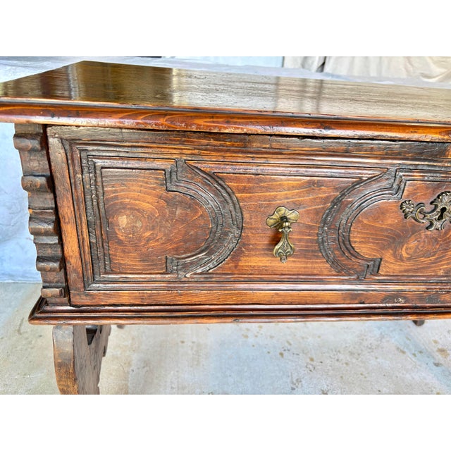 Late 19th Century Spanish Renaissance Revival Pine Side Table For Sale - Image 6 of 12