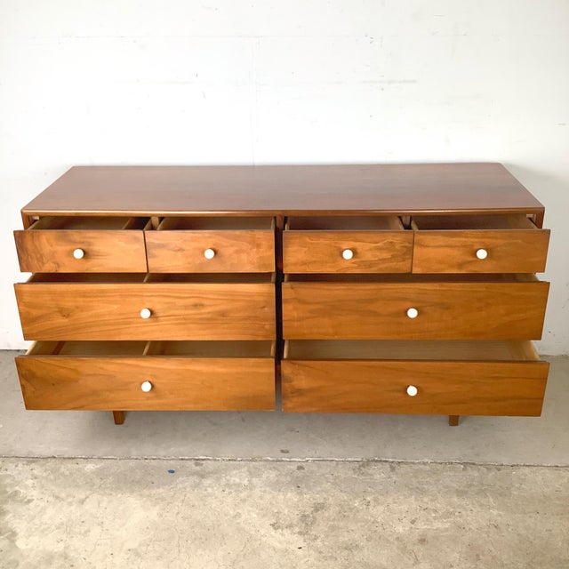 Drexel 'Declaration' Walnut 8-Drawer Dresser by Kipp Stewart & Stewart MacDougall For Sale - Image 12 of 18