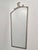 A elegant, timeless mirror with pewter frame, Swedish Grace 1920/30s. Frame with engraved decor and decorative crest....