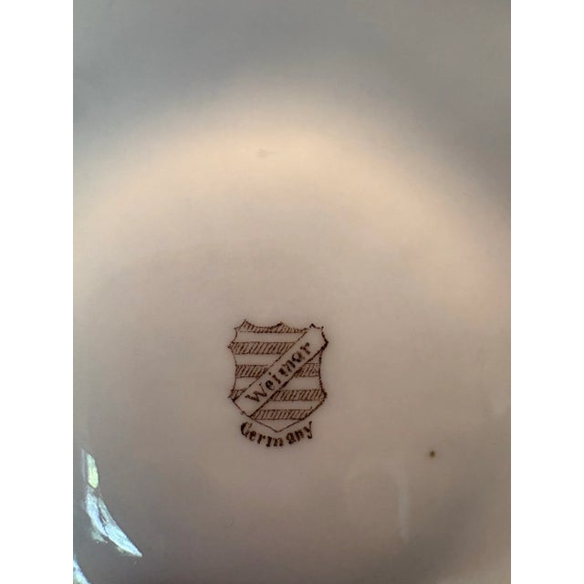 Baby Blue Early 20th Century Weimar Porcelain Oyster Plates For Sale - Image 8 of 11