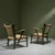 Green Lacquered Chestnut and Papercord Armchairs, Italy, Set of 2 For Sale - Image 4 of 10