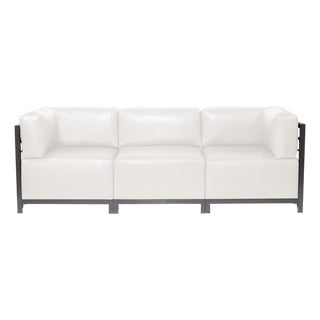 Axis 3pc Sectional Avanti White Titanium Frame For Sale