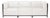 Axis 3pc Sectional Avanti White Titanium Frame For Sale