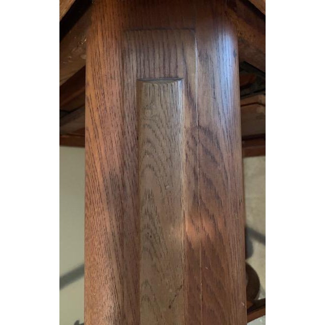 Solid Oak Dining Room Chairs - Set of 6 For Sale In Charlotte - Image 6 of 9