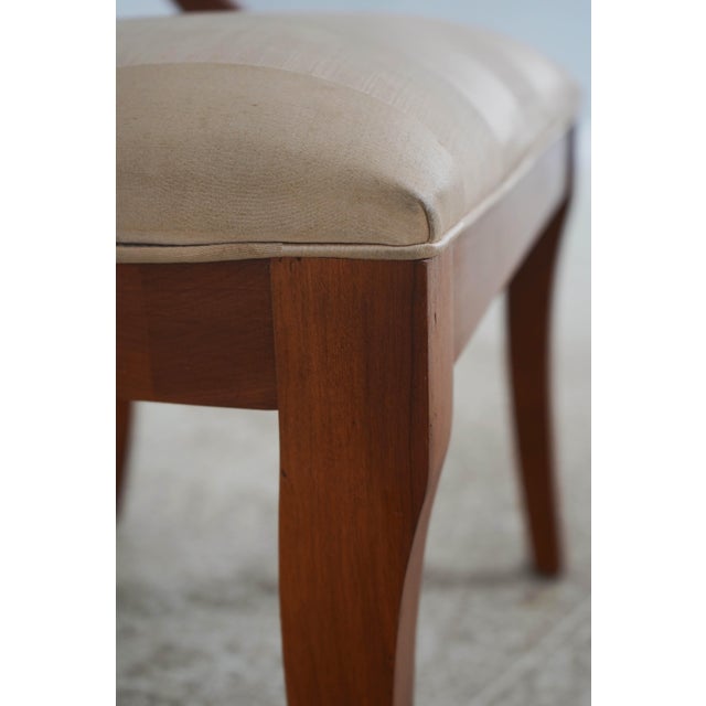 Set of 4 Ethan Allen Medallion Cherry Dining Chairs For Sale - Image 11 of 18