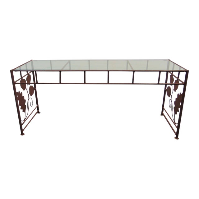 Modern Design Steel Rod & Leaf Coffee Table For Sale