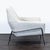 2010s West Elm Lucas Modern Lounge Chair in Light Gray Upholstery For Sale - Image 5 of 9