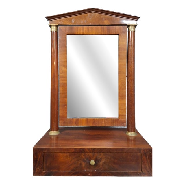 19th Century Empire Mahogany Dressing Table For Sale