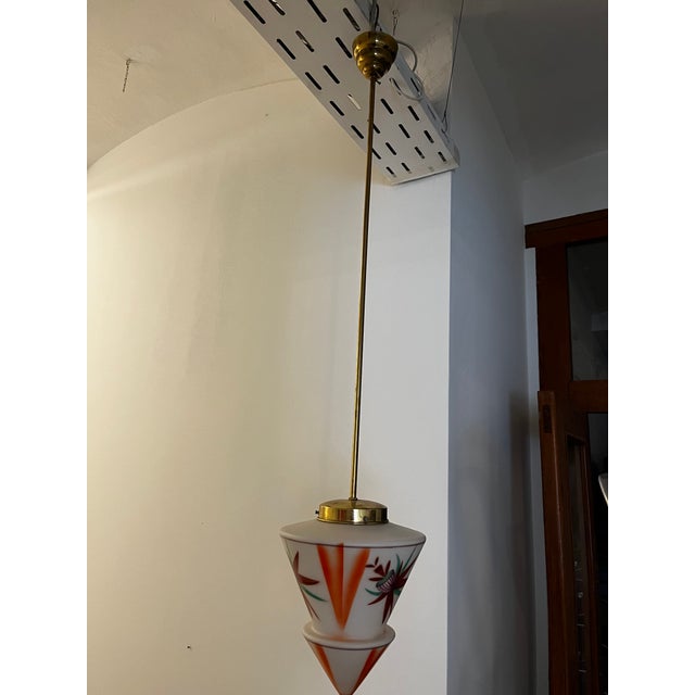 Art Deco Pendant with Spatter Decor, Austria, 1940s For Sale - Image 9 of 10