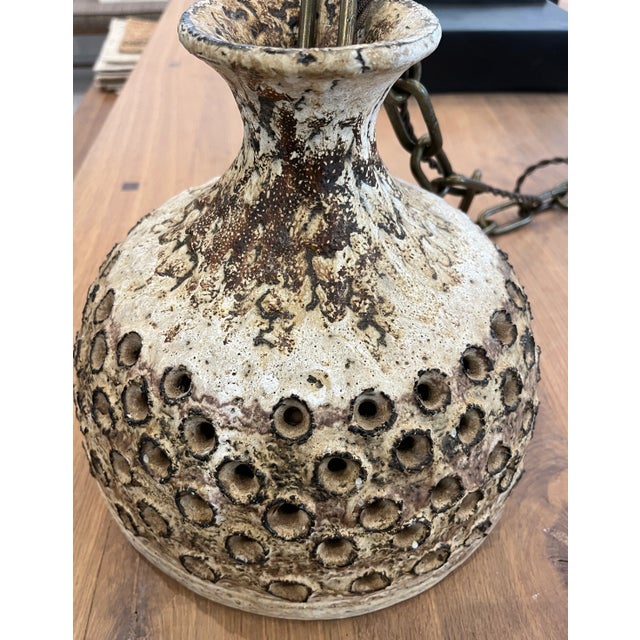1970s Vintage Ceramic Pendant Light For Sale - Image 4 of 10