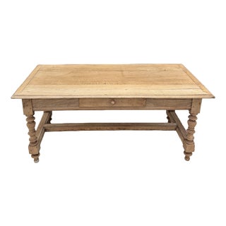 Late 19th Century Oak Coffee Table For Sale