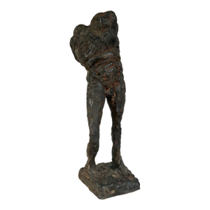 Mid Century Abstract Sculpture of a Male Figure by Serge Monsau (24" High)