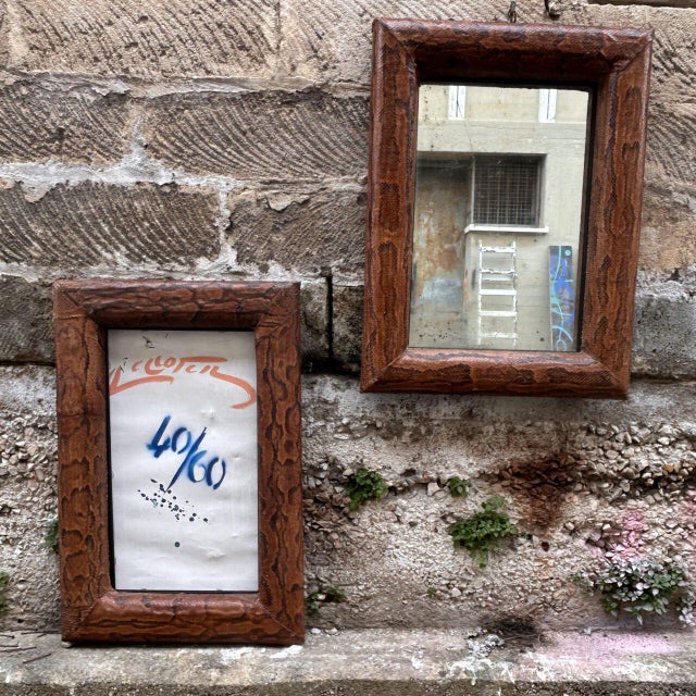 Art Deco Style Mirrors by Karl Springer, 1930s, Set of 2 For Sale - Image 3 of 11