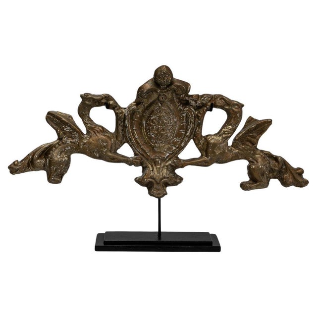 19th Century French Plaster Architectural Element On Metal Base For Sale - Image 15 of 18