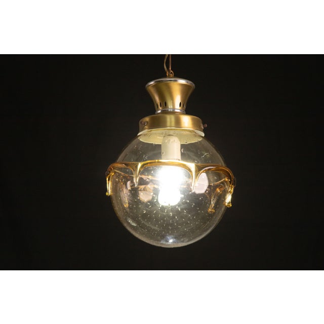 Contemporary Murano Flush Mount Bubble Ball, 1970s For Sale - Image 3 of 9