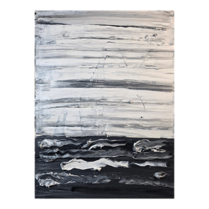 14.2" by 18.9" Emotional Topography — Sediment (No. 2) - Original Abstract Landscape, Oil Painting - Unframed