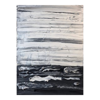 14.2" by 18.9" Original Abstract Landscape, Oil Painting by Diane Grant - Unframed For Sale