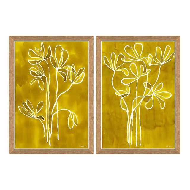 Golden Rod I and II by Susan Hable For Sale