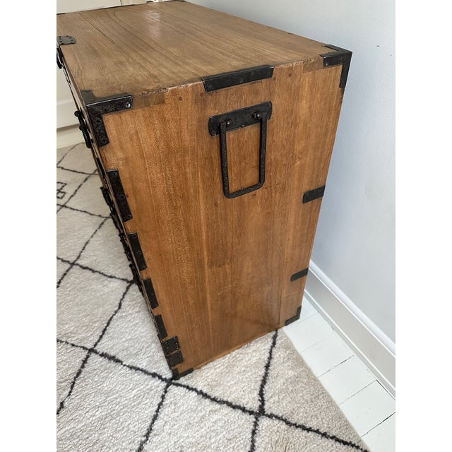 Antique Japanese Choba Tansu Merchant Chest With Hidden Compartment For Sale - Image 4 of 9