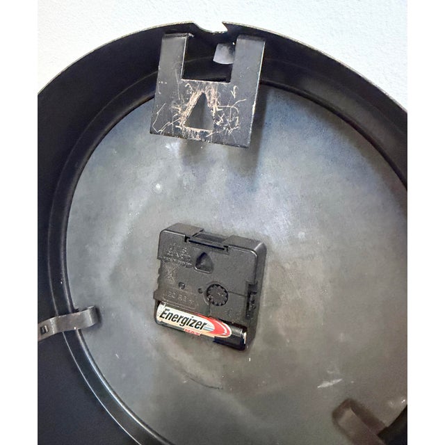 Black Industrial Factory Wall Clock from Siemens, 1950s For Sale - Image 15 of 17