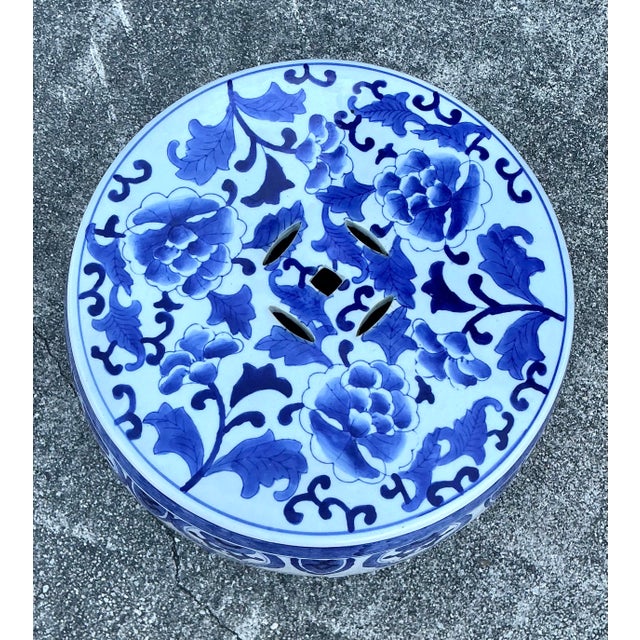 Ceramic Vintage Asian Glazed Ceramic Garden Stool For Sale - Image 7 of 12