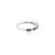 Blue Sapphire and Diamond Dainty Band Ring in 18k White Gold Ring Size 11 For Sale In New York - Image 6 of 9